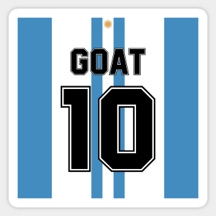 Lionel Messi Goat 10 Sticker